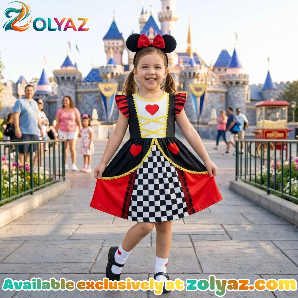Queen of Hearts, Alice in Wonderland Skater Dress