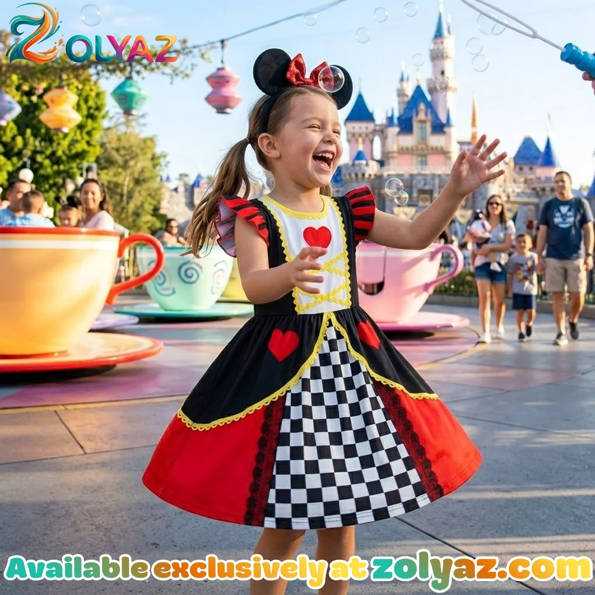 Queen of Hearts, Alice in Wonderland Skater Dress Queen of Hearts, Alice in Wonderland Skater Dress