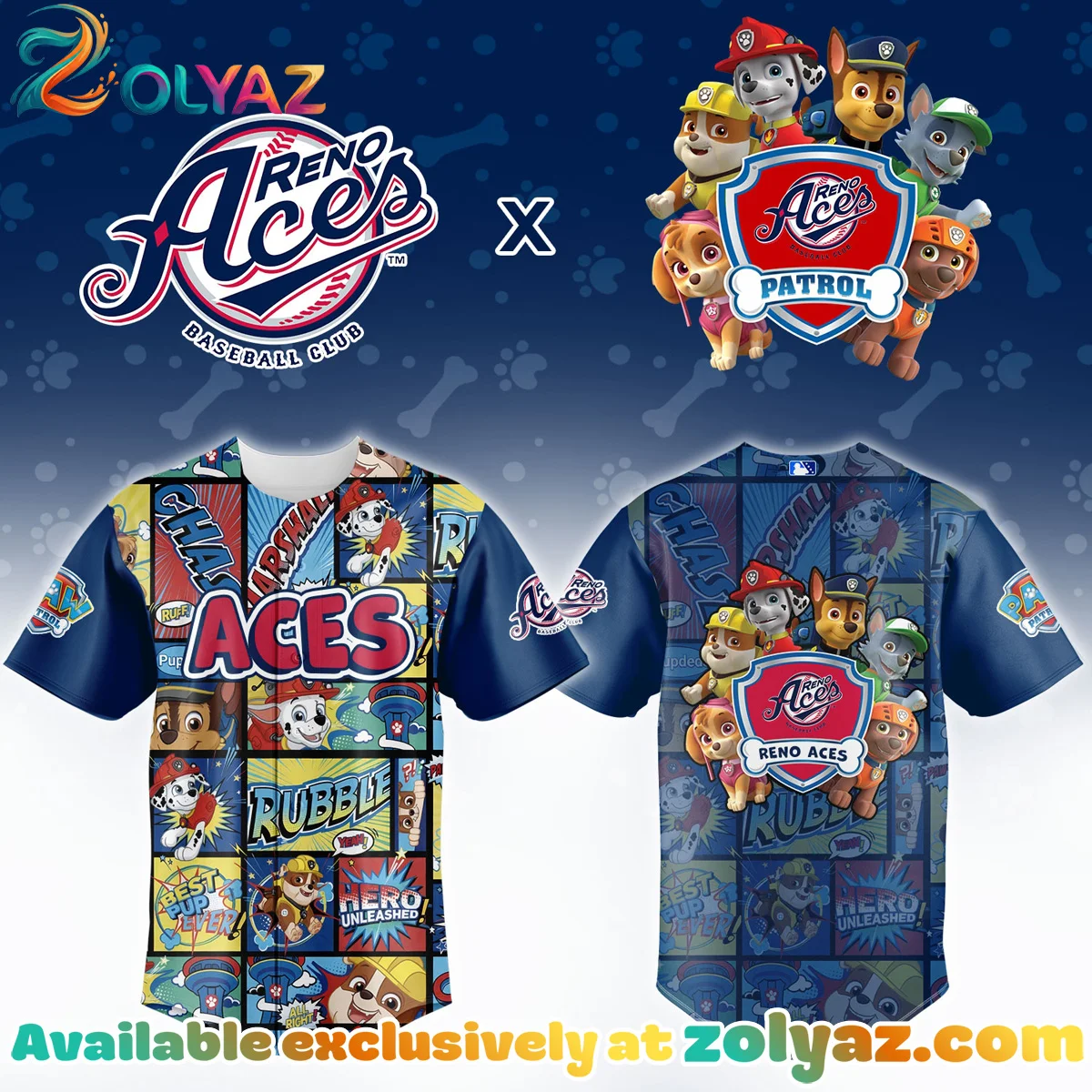 Reno Ace x Paw Patrol Jersey Reno Ace x Paw Patrol Jersey