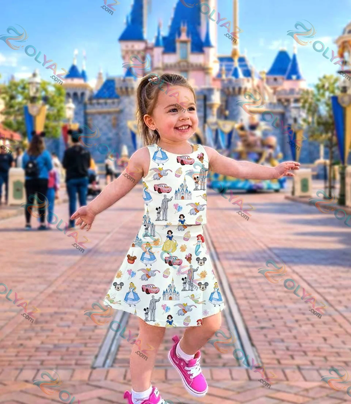 Disney Princess Rapunzel Belle Cinderella Dress Set (Style 4) Disney Princess Rapunzel Belle Cinderella Dress Set (Style 4)