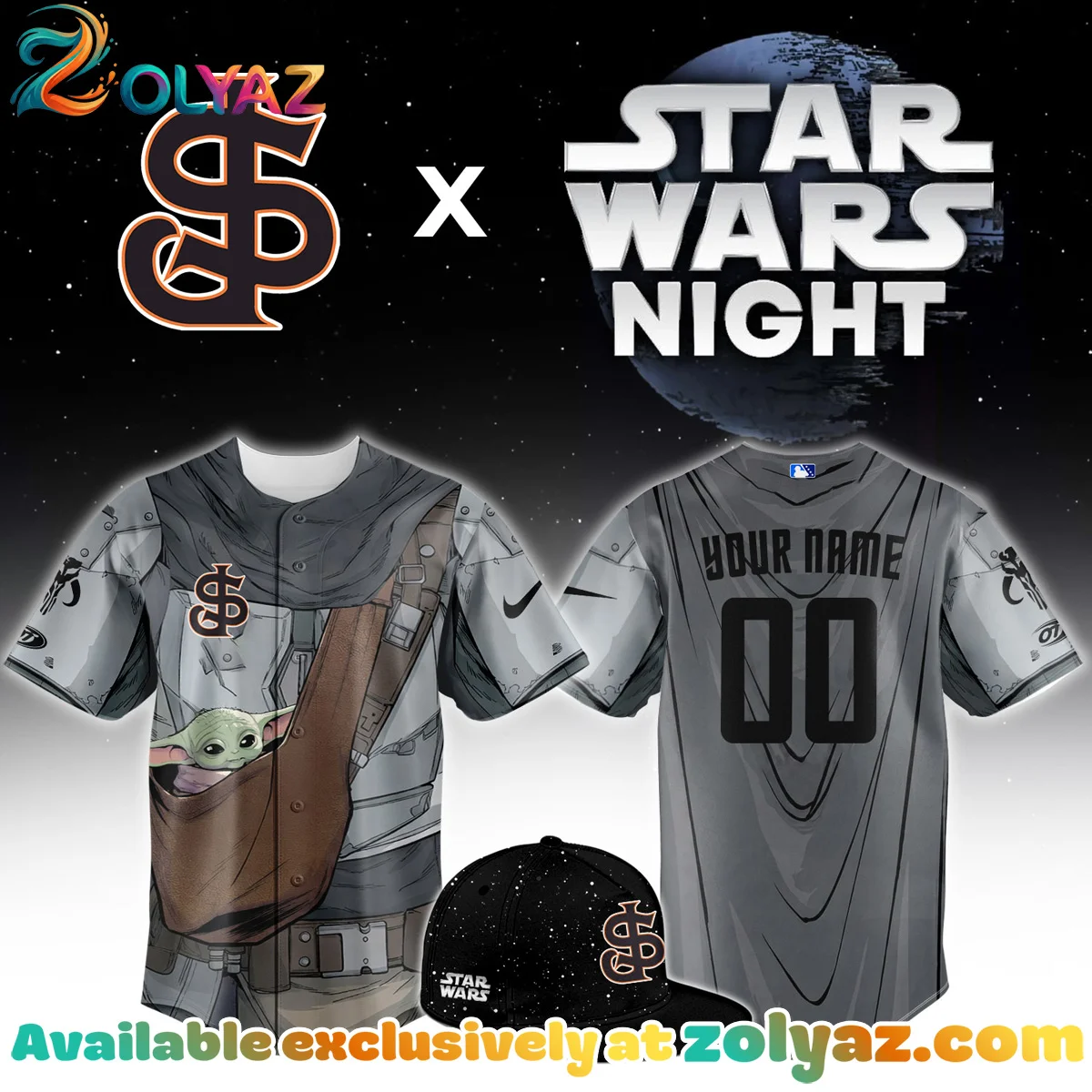 San Jose Giants Star Wars Night Grogu Jersey