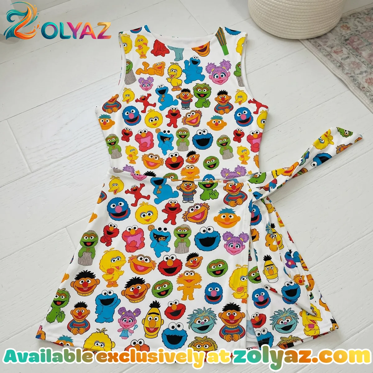 Sesame Street Family Matching Athletic Dress - Tennis Dress Skirt, Elmo Cookie Monster Vacation Outfit Sesame Street Family Matching Athletic Dress - Tennis Dress Skirt, Elmo Cookie Monster Vacation Outfit