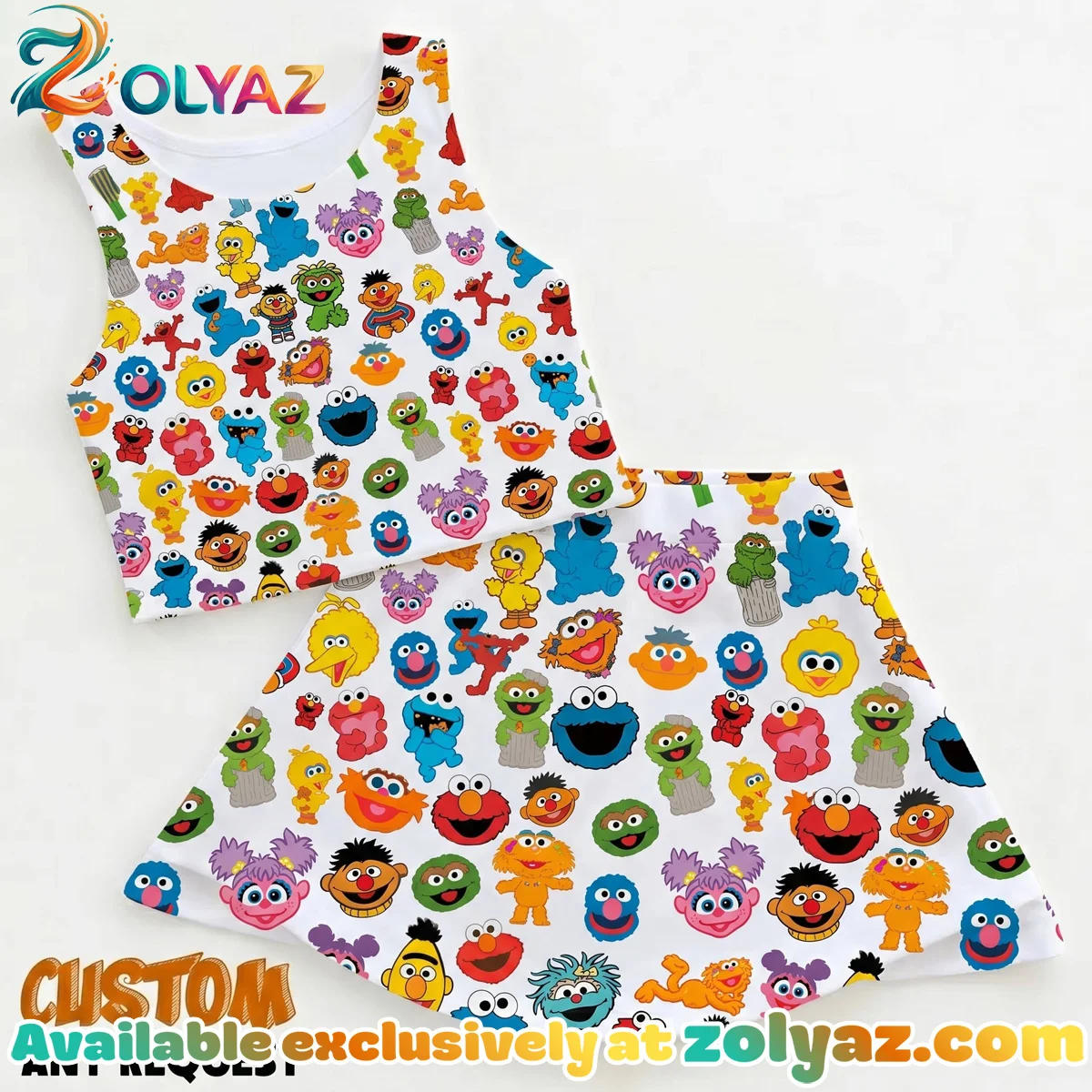Sesame Street Elmo Cookie Monster Dress Set