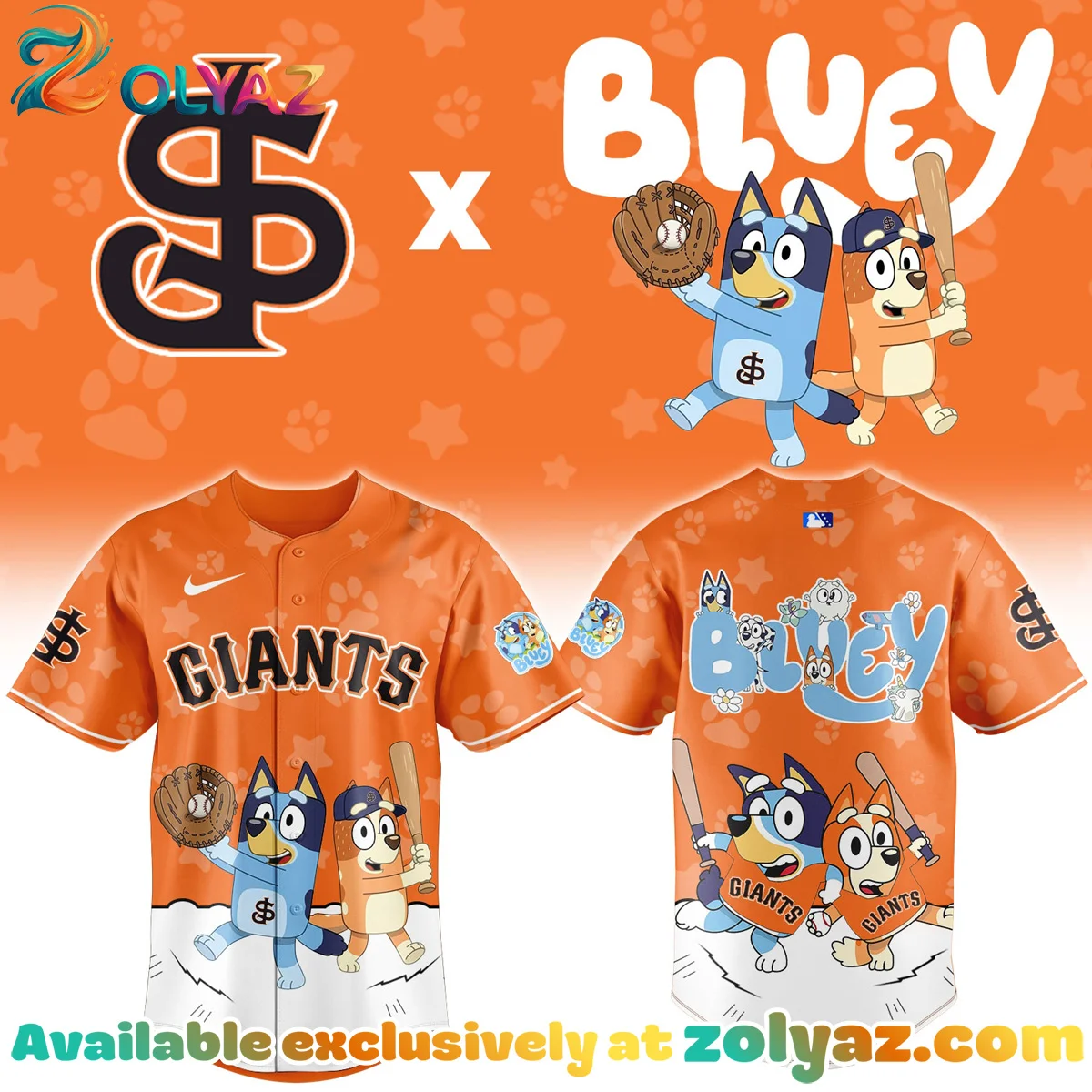 SJGiants x Bluey Jersey SJGiants x Bluey Jersey