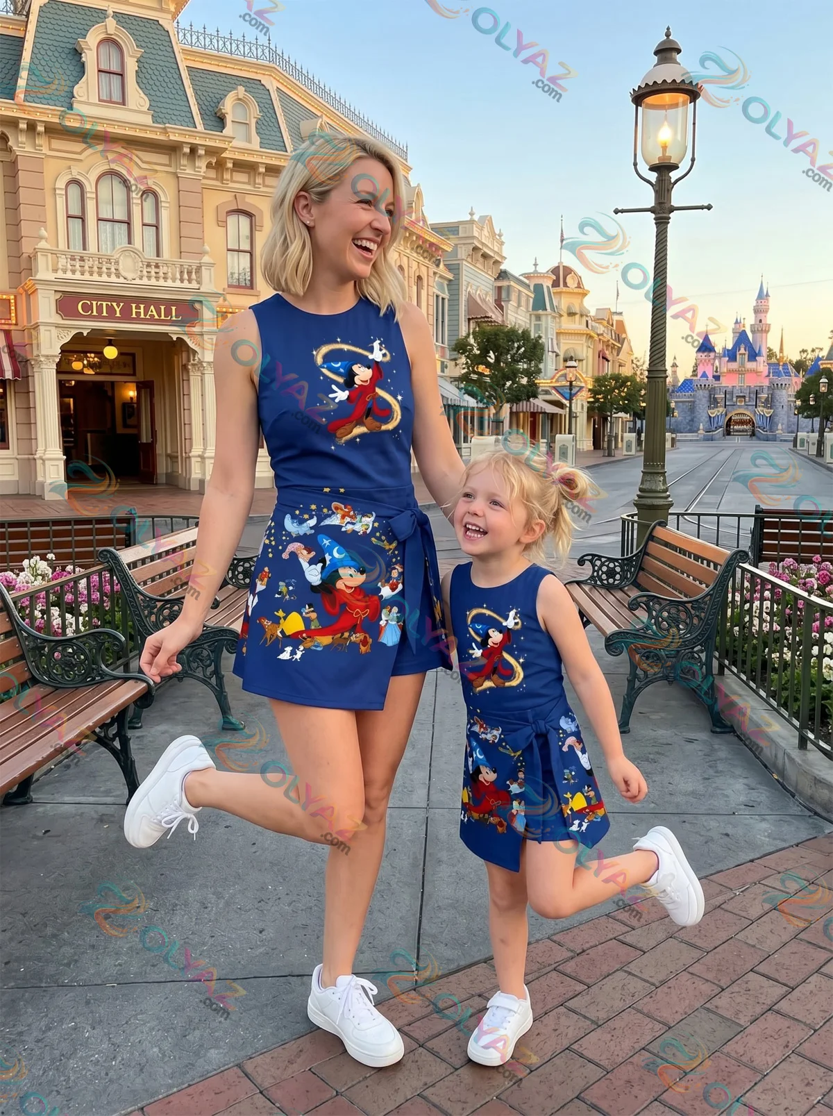 Sorcerer Mickey Athletic Dress - Tennis Dress Skirt, Disney Park Vacation Outfit, Fantasia Mickey Skort Dress