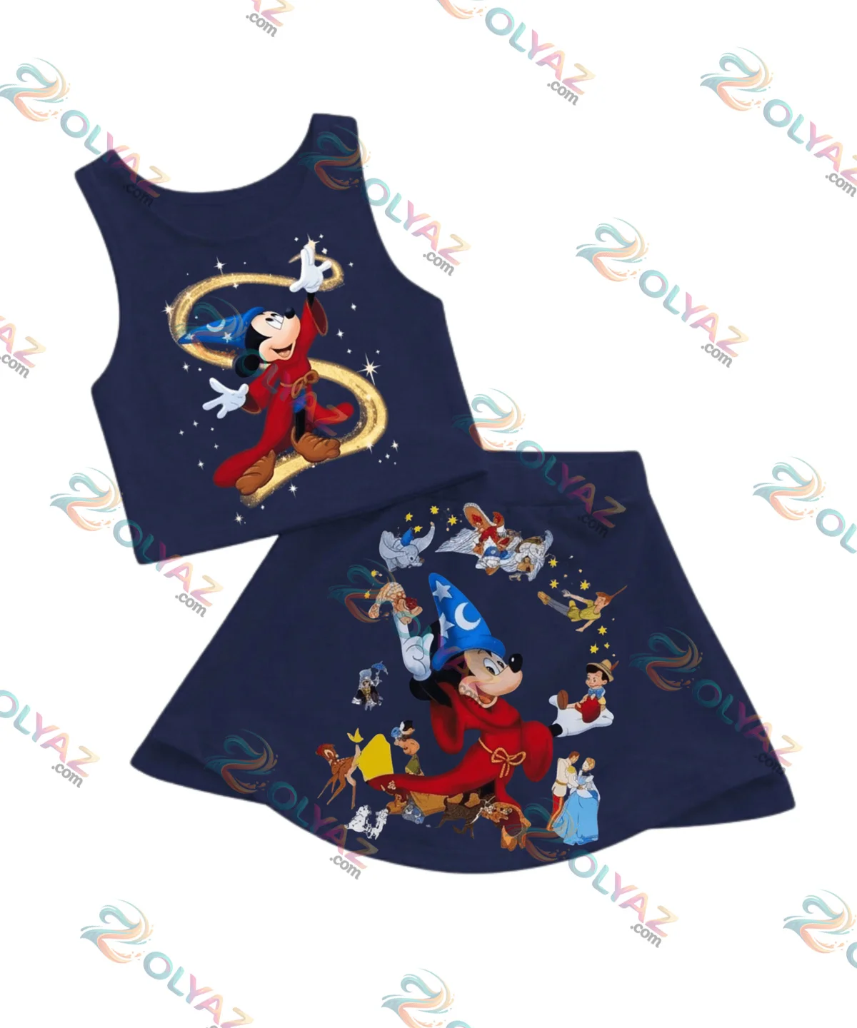 Sorcerer Mickey Mouse Dress Set (Style 2)