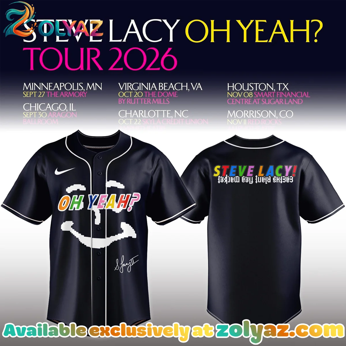 Steve Lacy Oh yeah? Tour Signature Jersey [Batch 14]