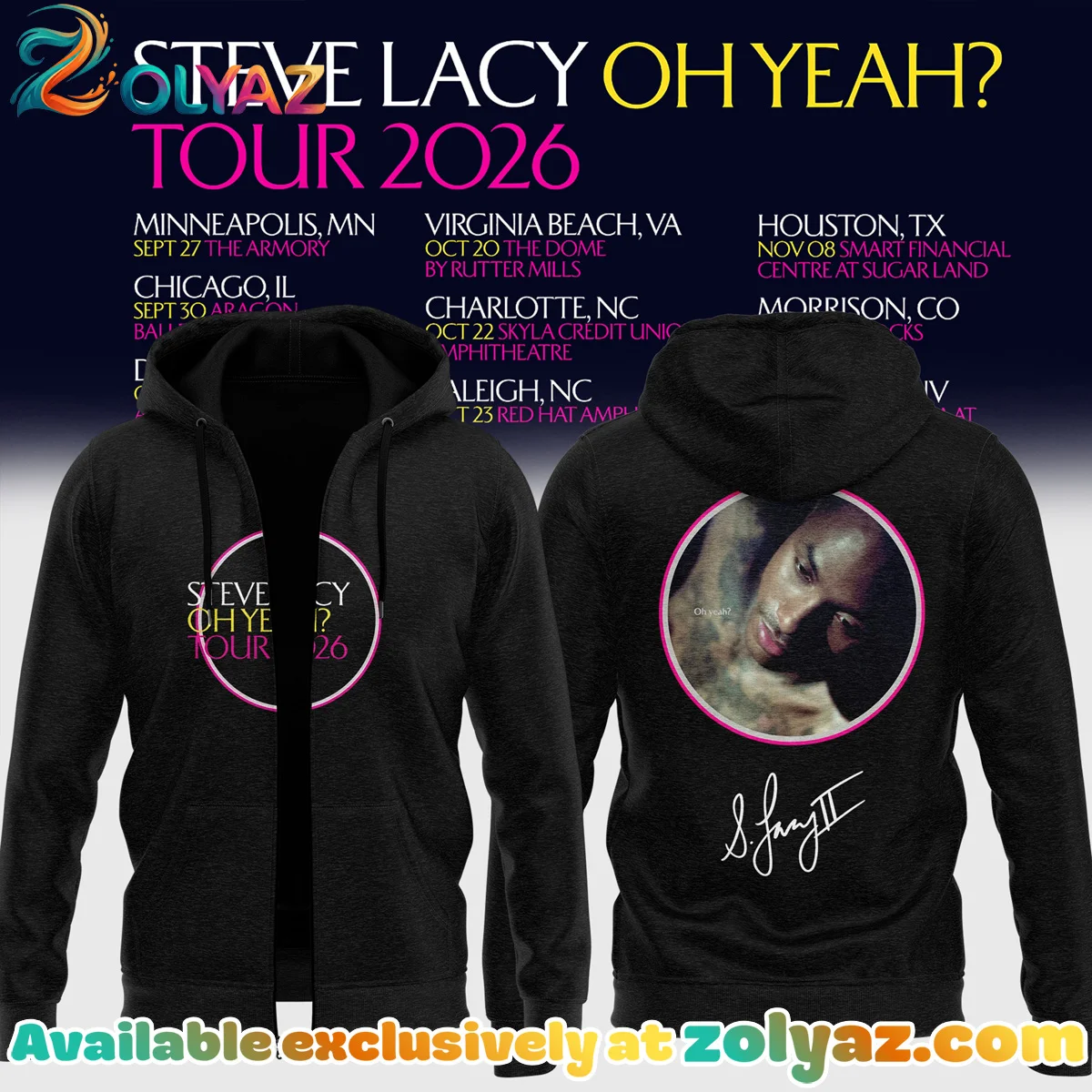 Steve Lacy Oh yeah Tour Signature T-Shirt & Hoodie - Part 7