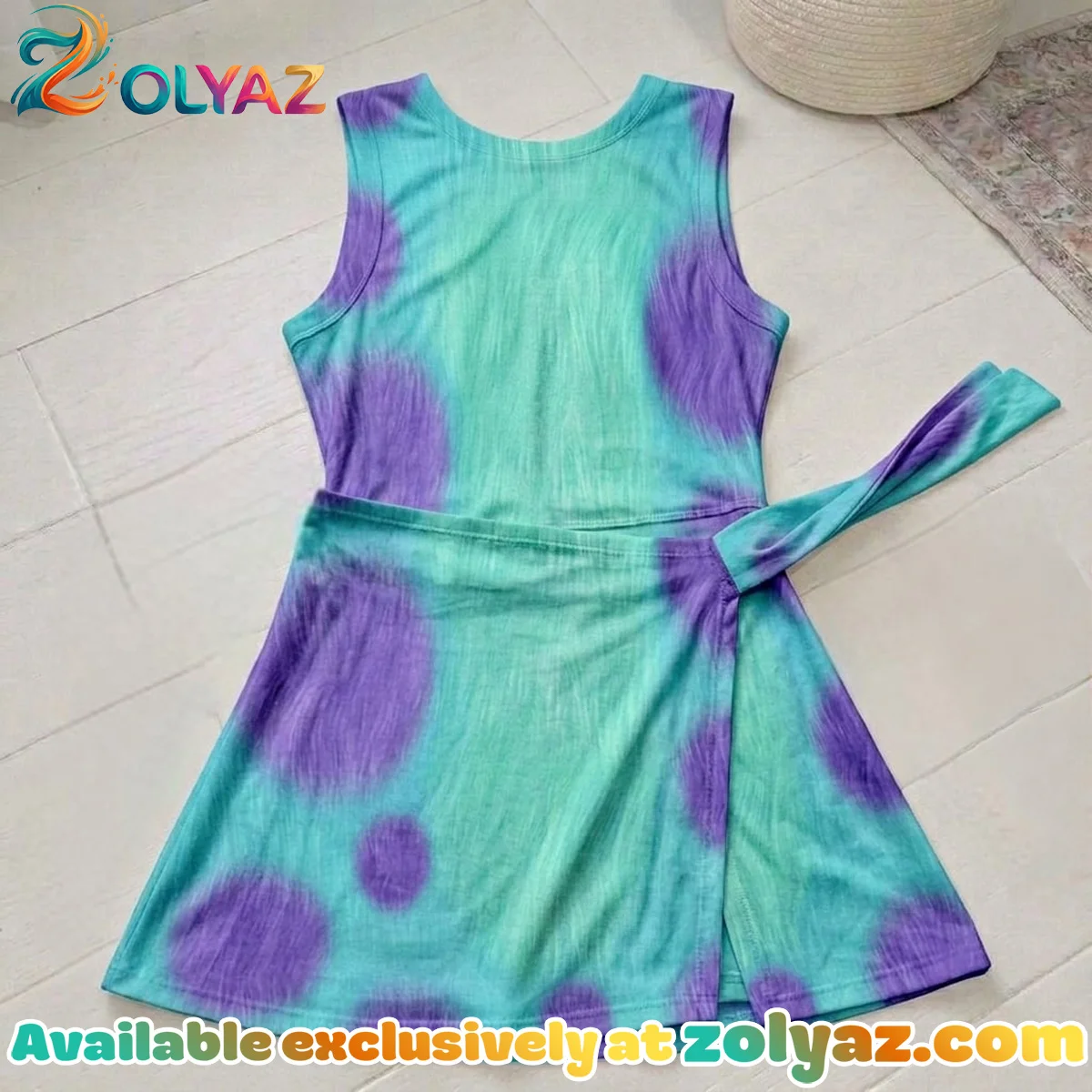 Sulley Athletic Dress - Tennis Dress Skirt, Monsters Inc Park Vacation Outfit, Sulley Skort Dress