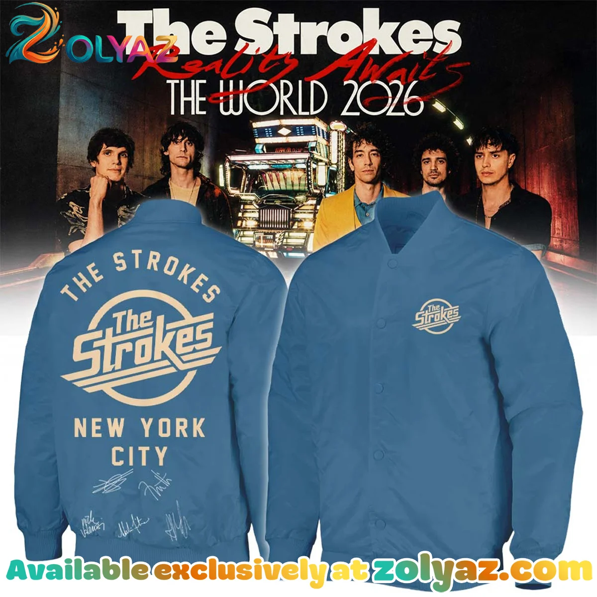 The Strokes Reality Awaits Tour Signature Bomber - Series 2