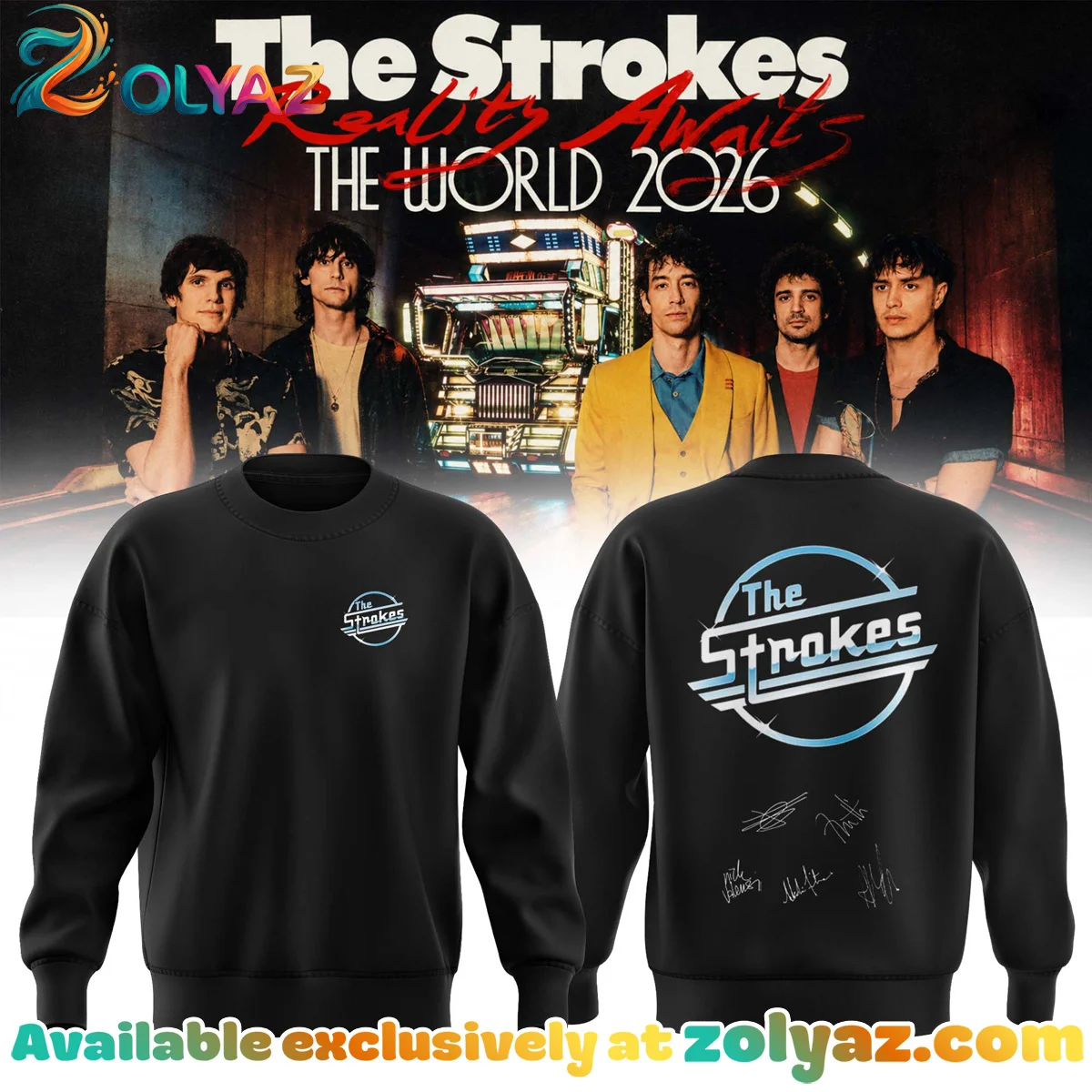 The Strokes Reality Awaits Tour Signature T-Shirt & Hoodie - Part 22