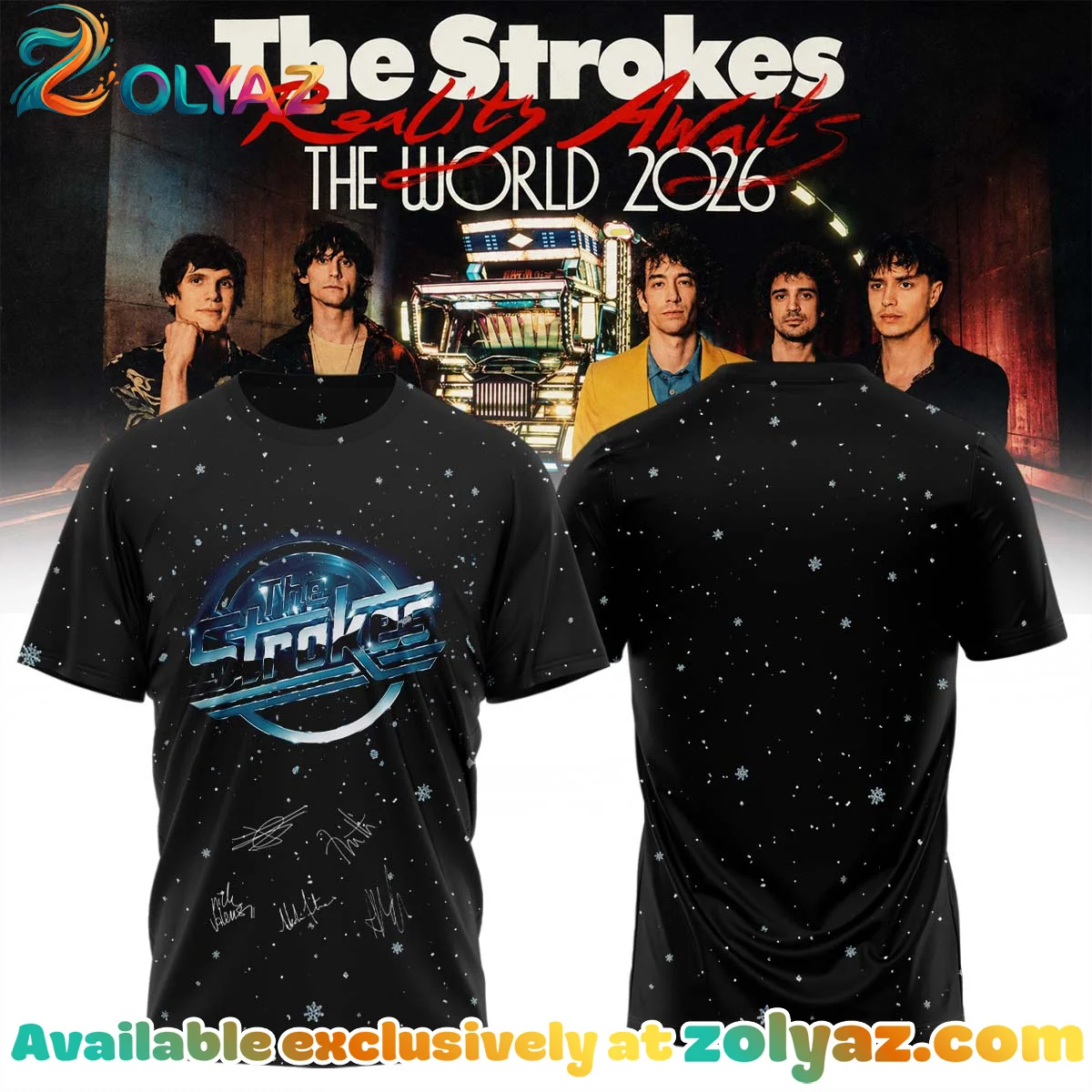 The Strokes Reality Awaits Tour Signature Shirt & Hoodie - Part 3