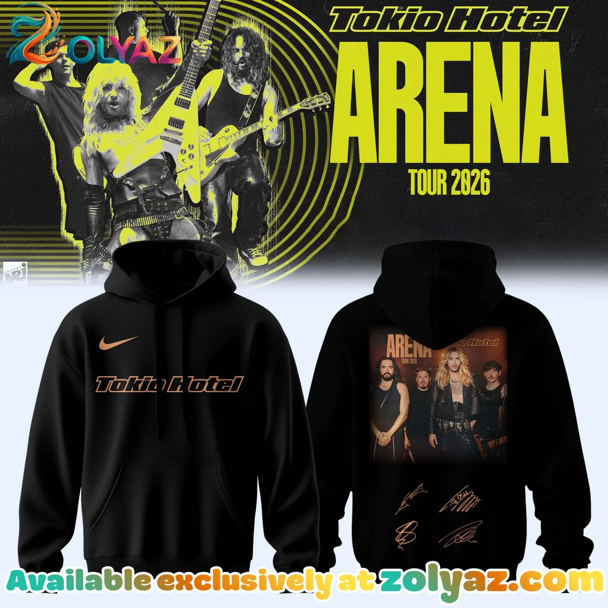 Tokio Hotel ARENA TOUR Signature Shirt & Hoodie - Part 1