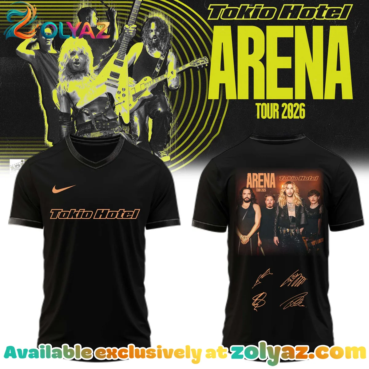 Tokio Hotel ARENA TOUR Signature Jersey [Batch 10]