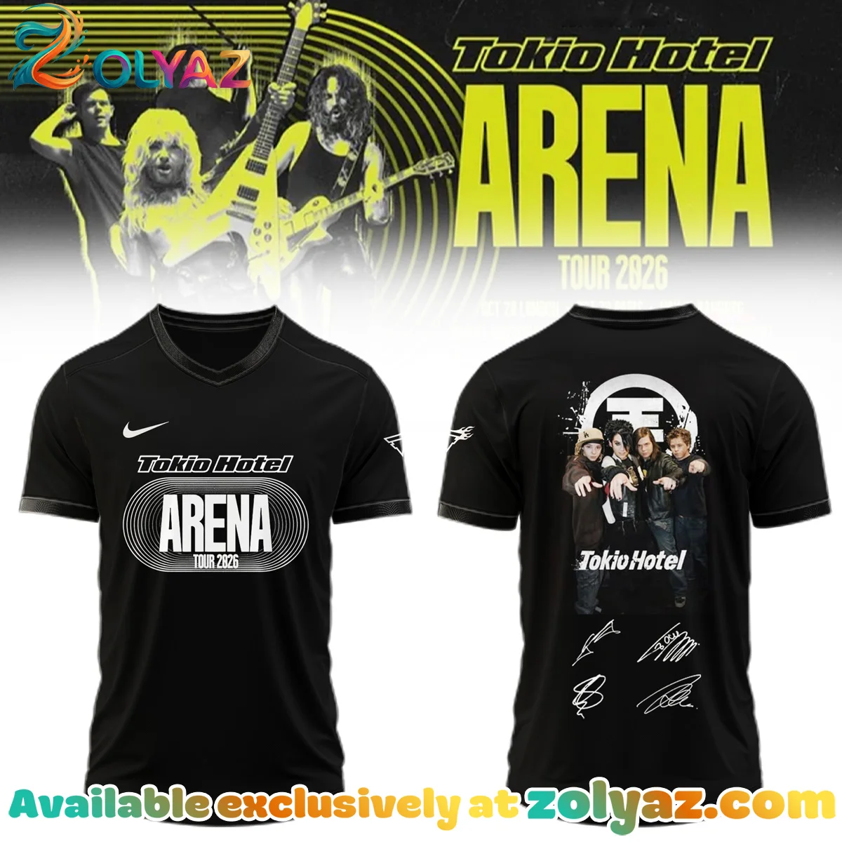 Tokio Hotel ARENA TOUR Signature Jersey - Variant 12