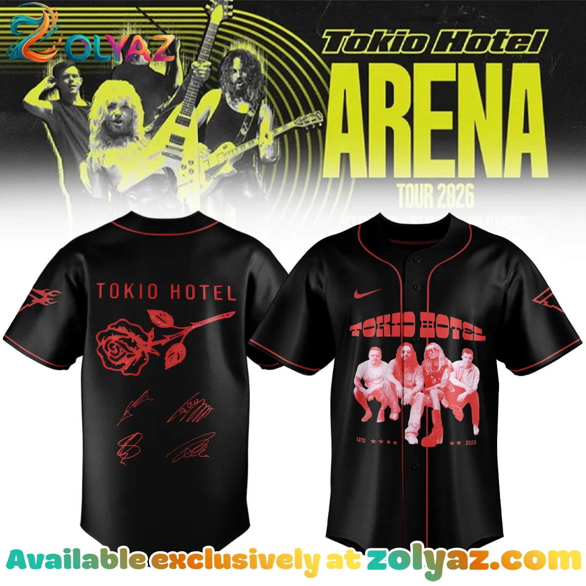 Tokio Hotel ARENA TOUR Signature Jersey - Part 9