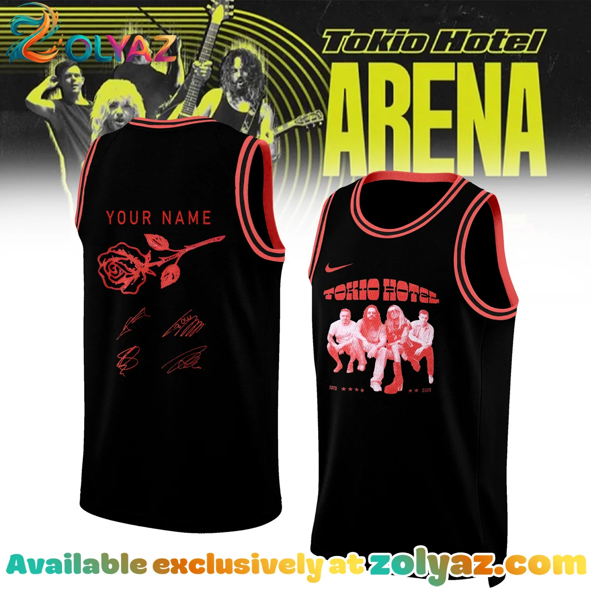 Tokio Hotel ARENA TOUR Signature Jersey - Series 18