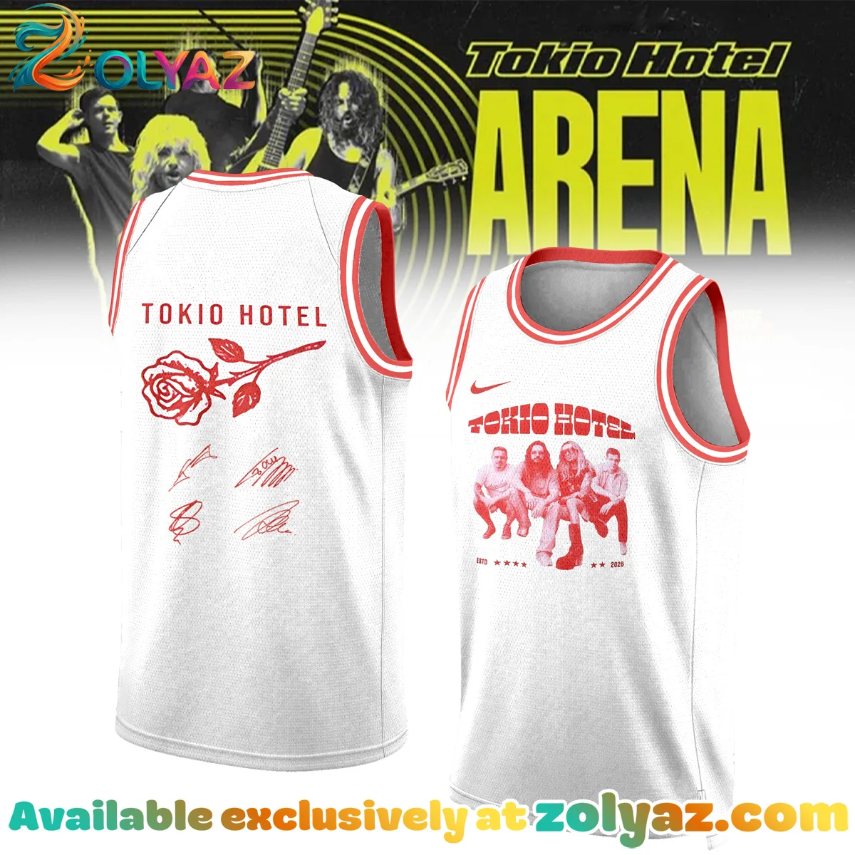 Tokio Hotel ARENA TOUR Signature Jersey - Part 6