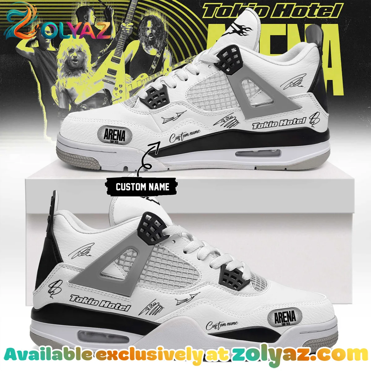 Tokio Hotel ARENA TOUR Signature Custom Air Force 1 & Jordan 1 Shoes [Drop 20]