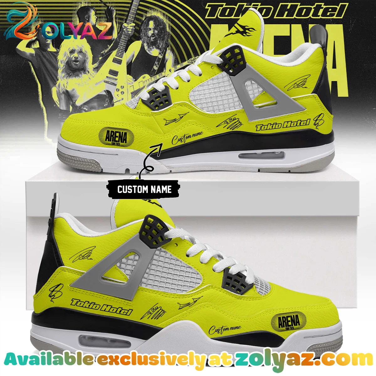 Tokio Hotel ARENA TOUR Signature Custom Air Force 1 & Jordan 1 Shoes (Design 21)