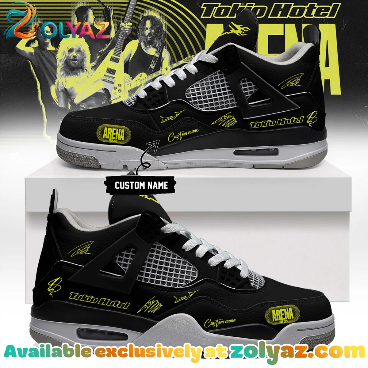 Tokio Hotel ARENA TOUR Signature Custom Air Force 1 & Jordan 1 Shoes (Design 1)