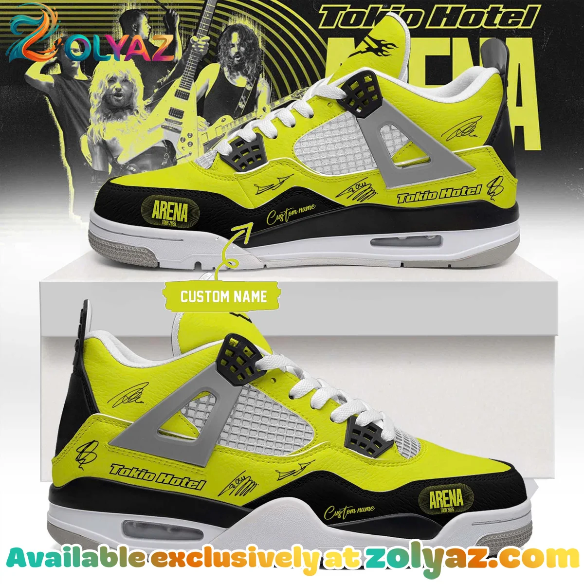 Tokio Hotel ARENA TOUR Signature Custom Air Force 1 & Jordan 1 Shoes (Design 19)