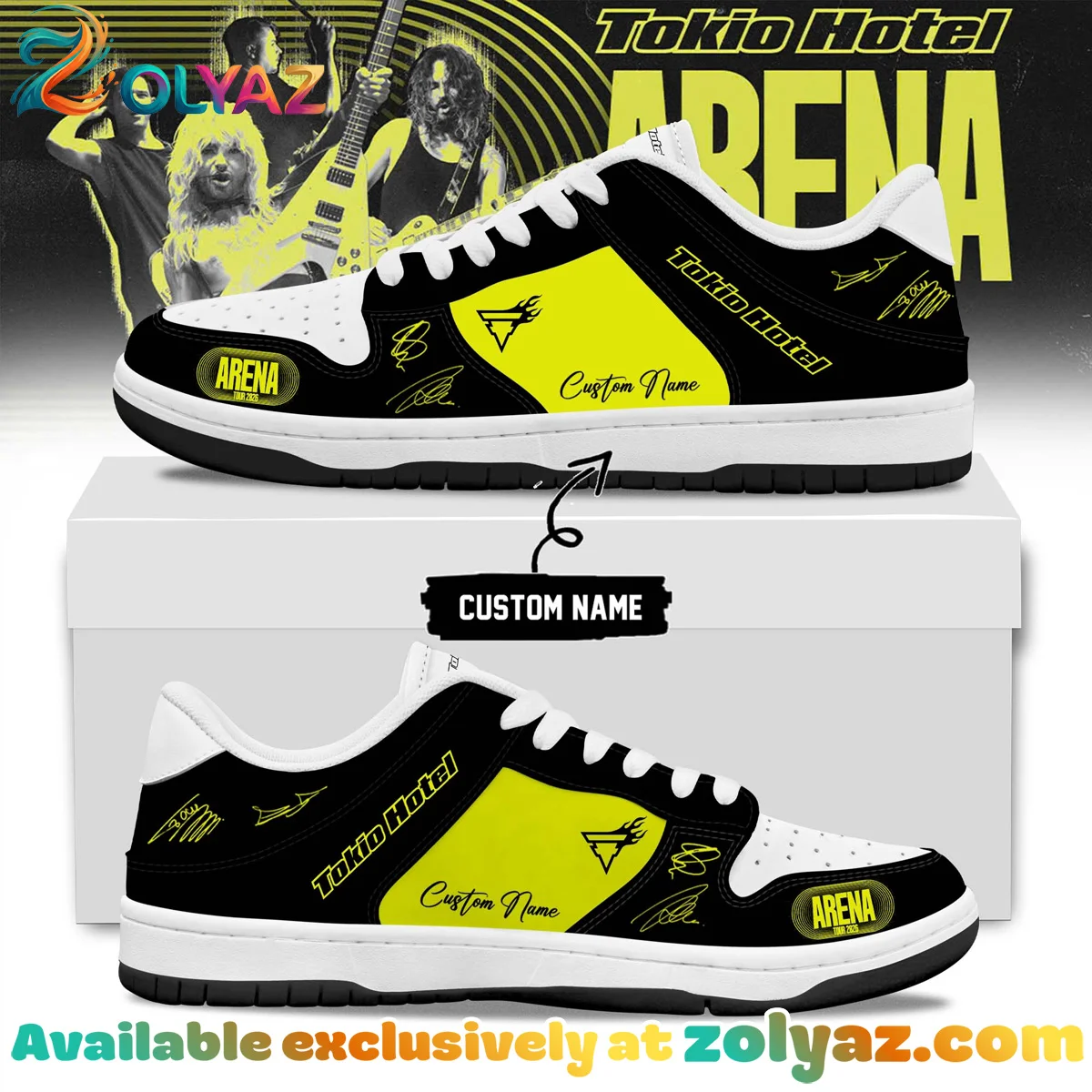 Tokio Hotel ARENA TOUR Signature Custom Air Force 1 & Jordan 1 Shoes (Release 4)