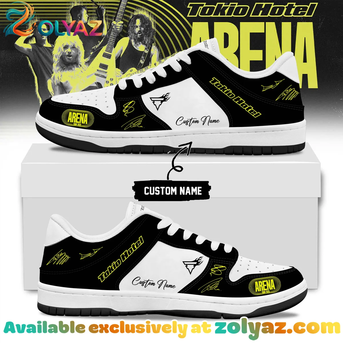 Tokio Hotel ARENA TOUR Signature Custom Air Force 1 & Jordan 1 Shoes - Part 5