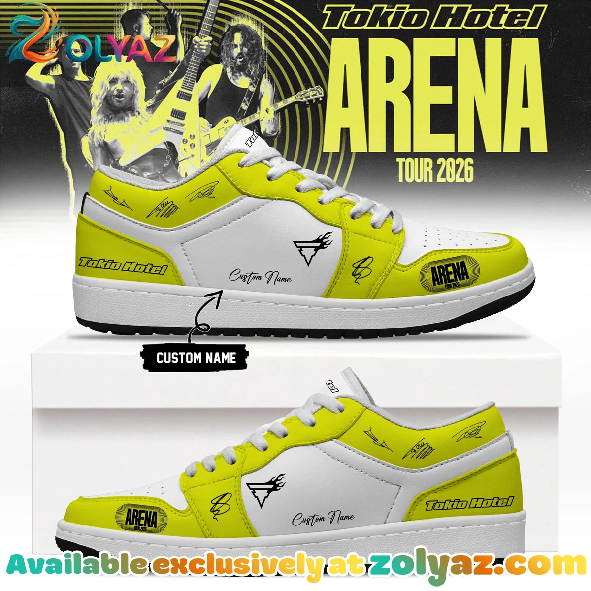 Tokio Hotel ARENA TOUR Signature Custom Air Force 1 & Jordan 1 Shoes (Release 7)