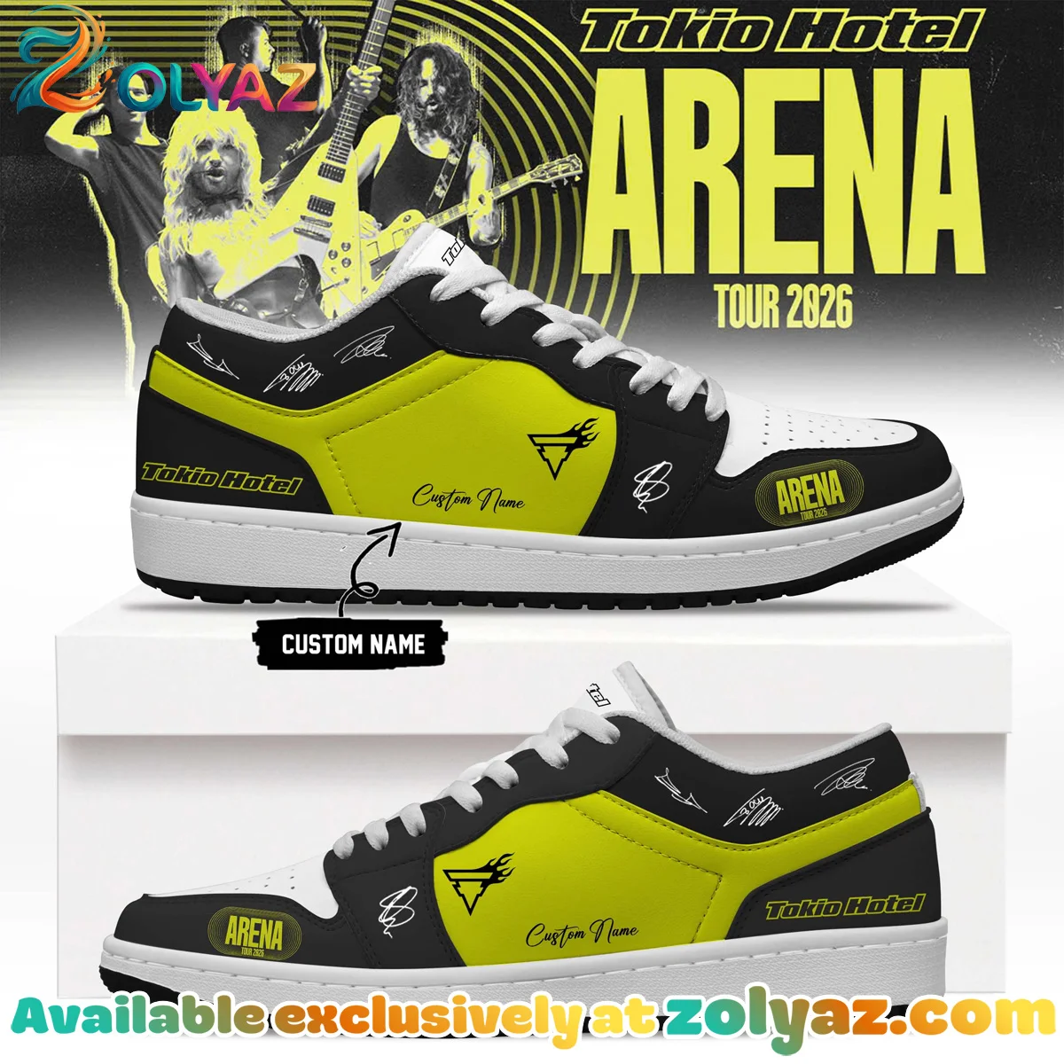 Tokio Hotel ARENA TOUR Signature Custom Air Force 1 & Jordan 1 Shoes - Variant 8