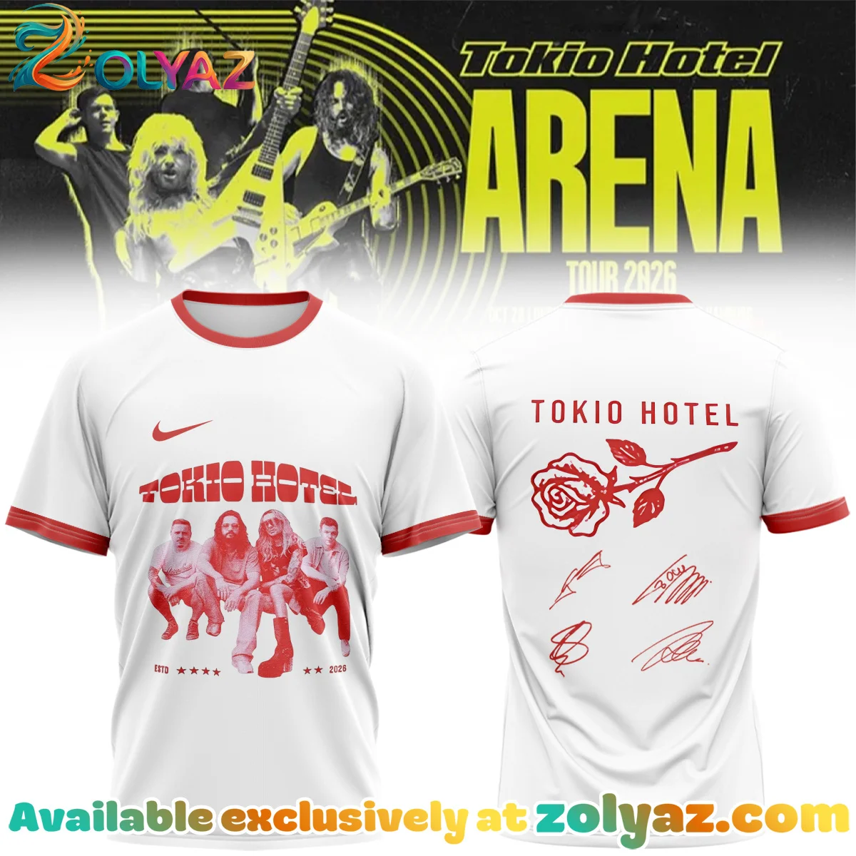 Tokio Hotel ARENA TOUR Signature T-Shirt & Hoodie - Part 13