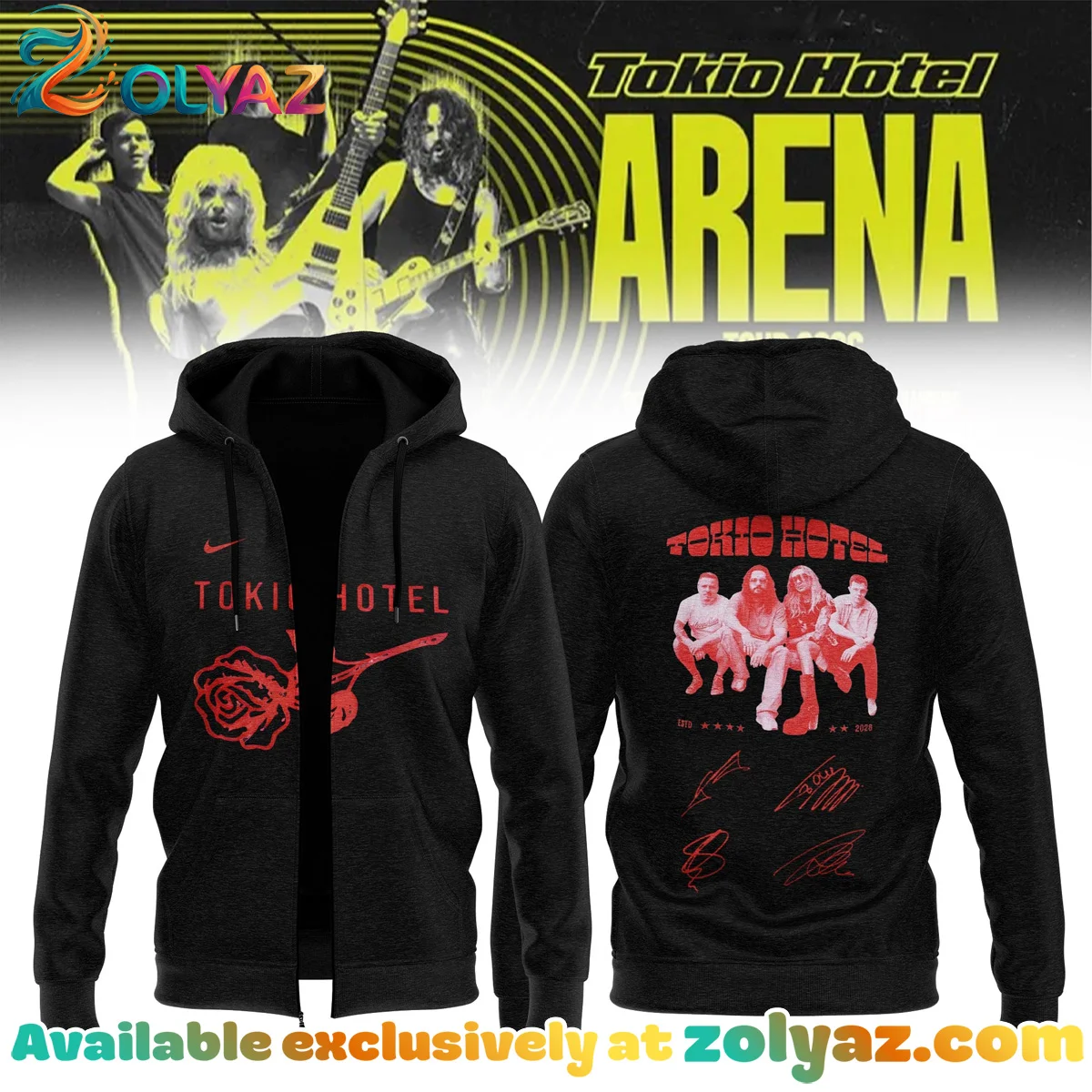 Tokio Hotel ARENA TOUR Signature T-Shirt & Hoodie - Part 15