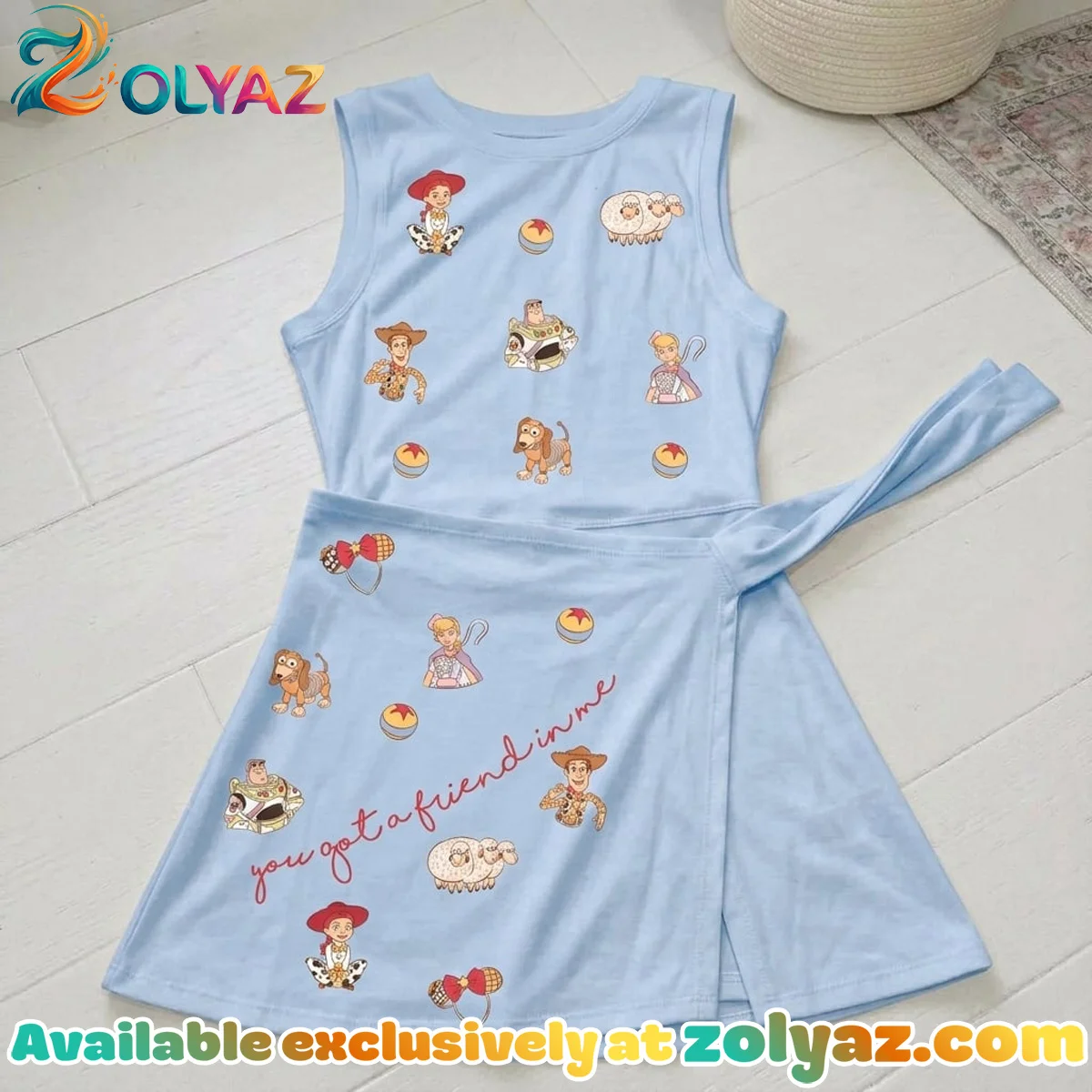 Toy Story Athletic Dress - Tennis Dress Skirt, Disney Park Vacation Outfit, Toy Story Skort Dress
