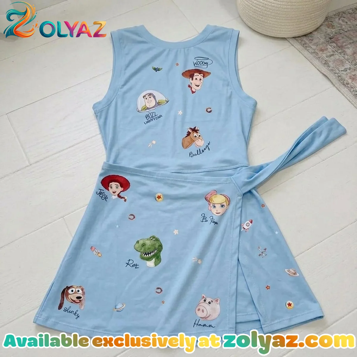 Toy Story Athletic Dress - Tennis Dress Skirt, Woody Buzz Jessie Alien Disney Outfit For Women Toy Story Athletic Dress - Tennis Dress Skirt, Woody Buzz Jessie Alien Disney Outfit For Women