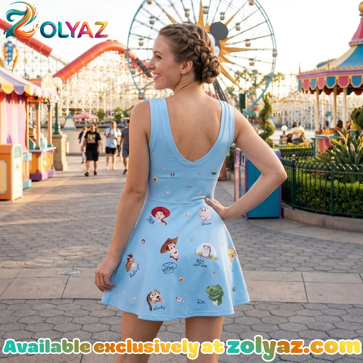 Toy Story Athletic Dress - Tennis Dress Skirt, Woody Buzz Jessie Rex Disney Outfit For Women Toy Story Athletic Dress - Tennis Dress Skirt, Woody Buzz Jessie Rex Disney Outfit For Women