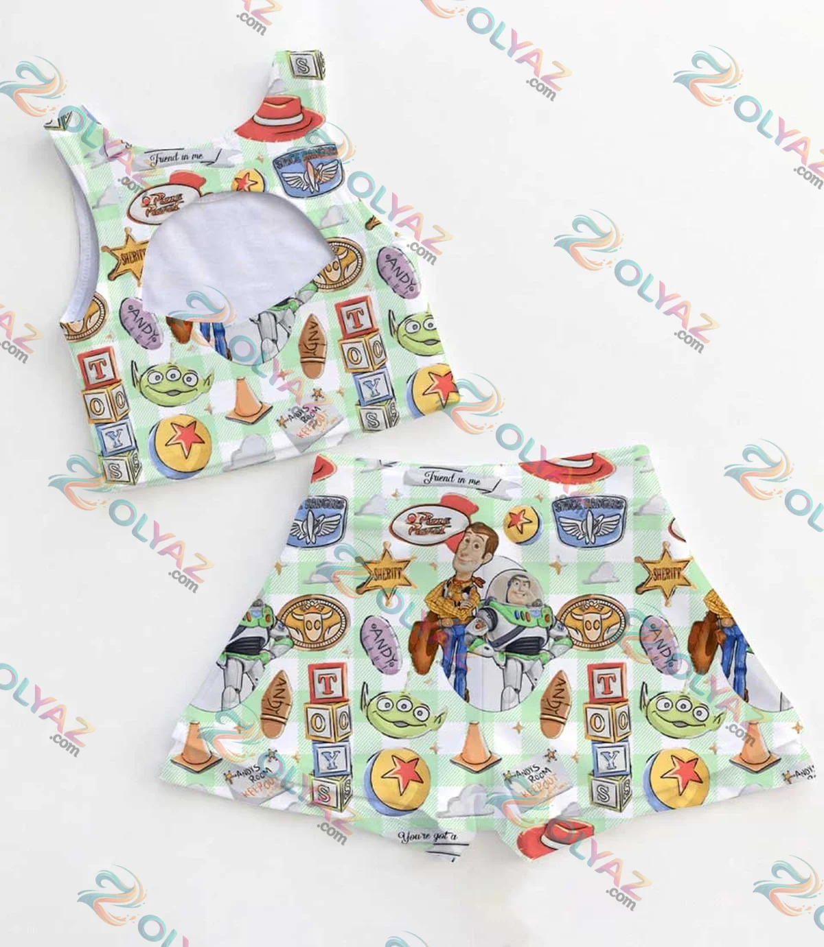 Toy Story Woody Buzz Dress Set (Style 2) Toy Story Woody Buzz Dress Set (Style 2)