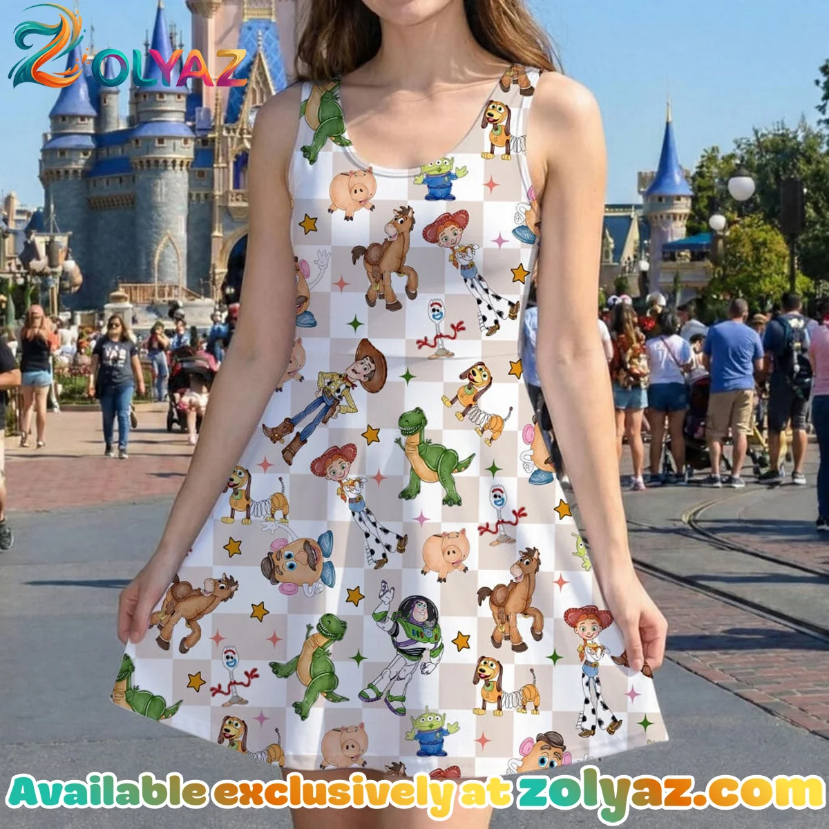 Toy Story, Woody, Buzz Skater Dress Toy Story, Woody, Buzz Skater Dress