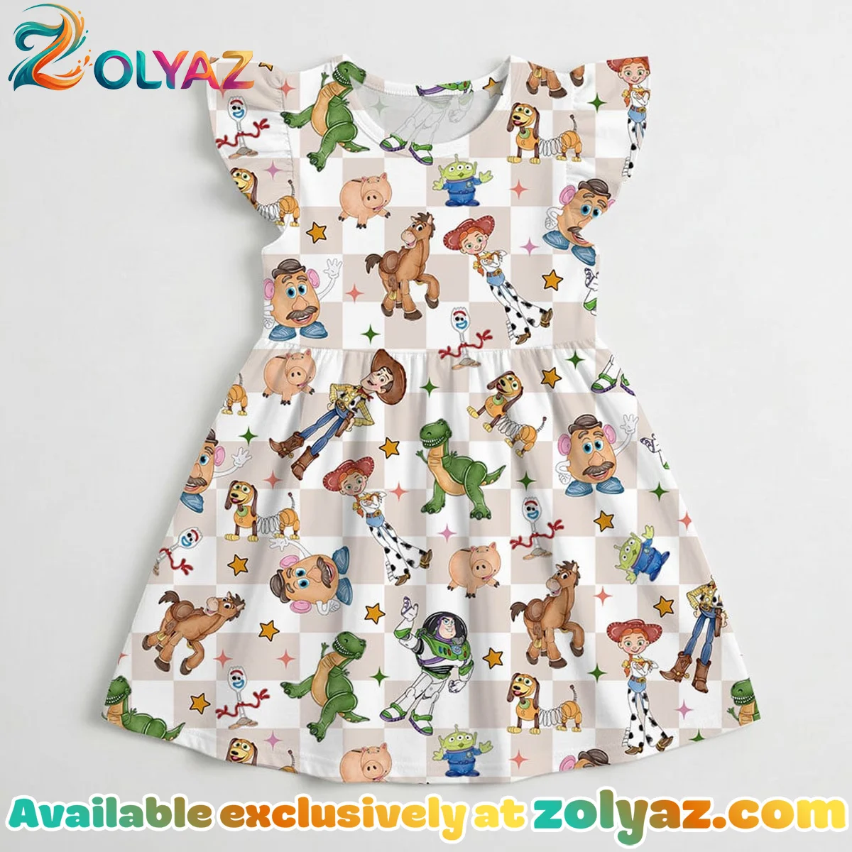 Toy Story, Woody, Buzz Skater Dress Toy Story, Woody, Buzz Skater Dress
