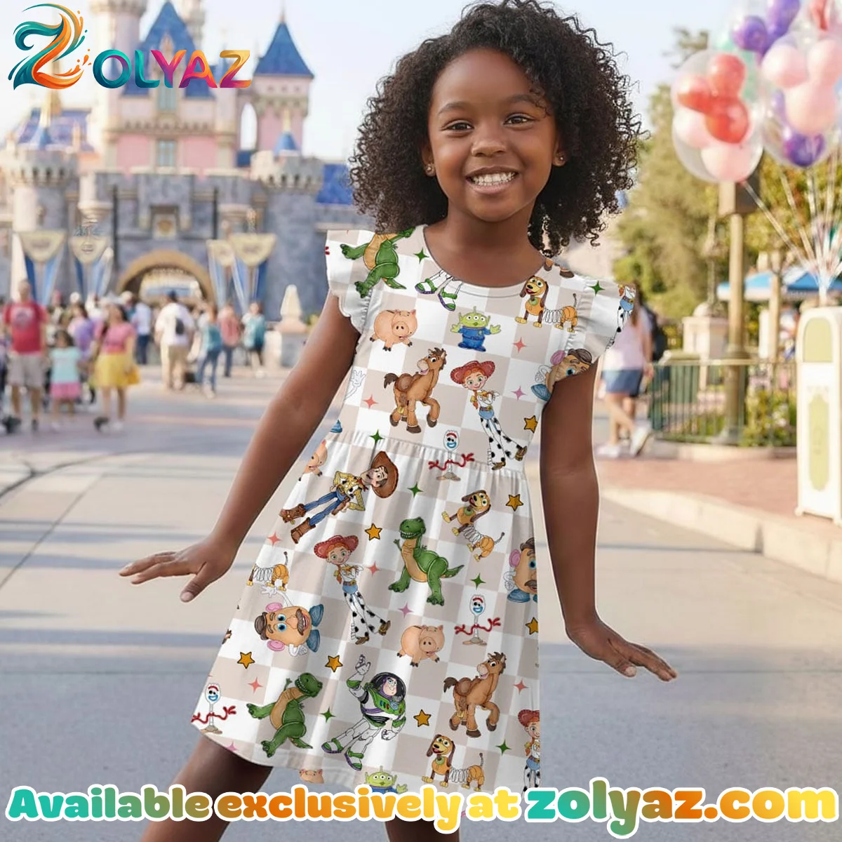 Toy Story, Woody, Buzz Skater Dress Toy Story, Woody, Buzz Skater Dress