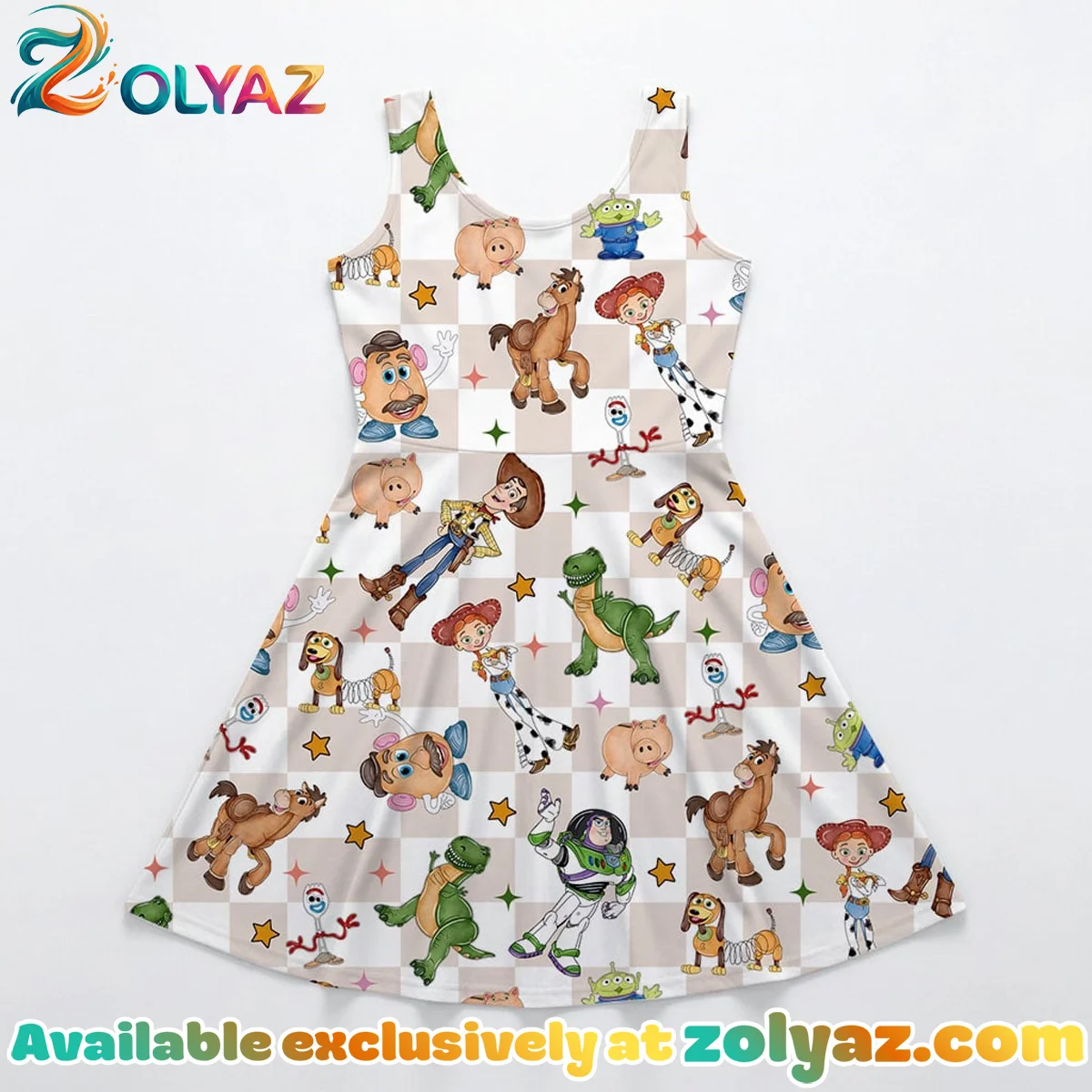 Toy Story, Woody, Buzz Skater Dress Toy Story, Woody, Buzz Skater Dress
