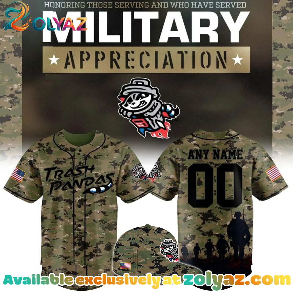 Trash Pandas Military Night Jersey