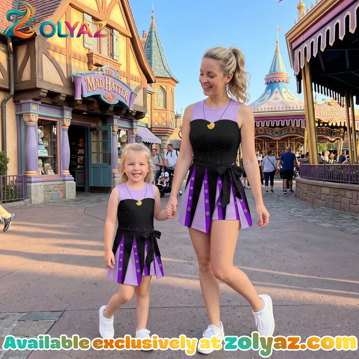 Ursula Athletic Dress - Tennis Dress Skirt, Disney Villains Park Vacation Outfit, Little Mermaid Skort Dress Ursula Athletic Dress - Tennis Dress Skirt, Disney Villains Park Vacation Outfit, Little Mermaid Skort Dress