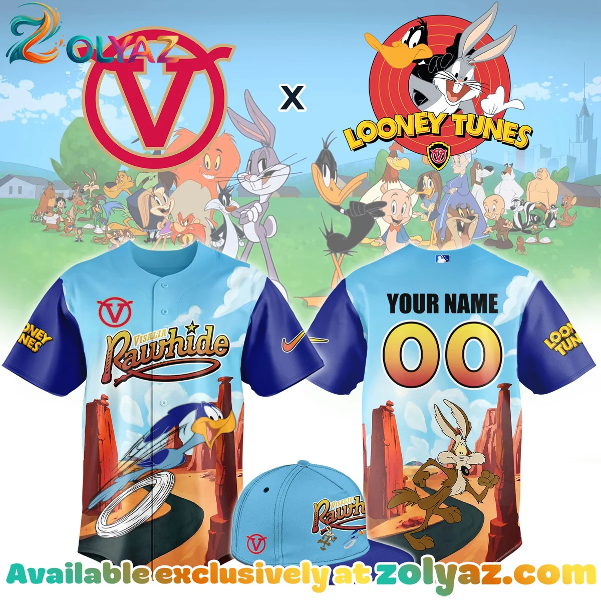 Visalia Rawhide x Looney Tunes Jersey