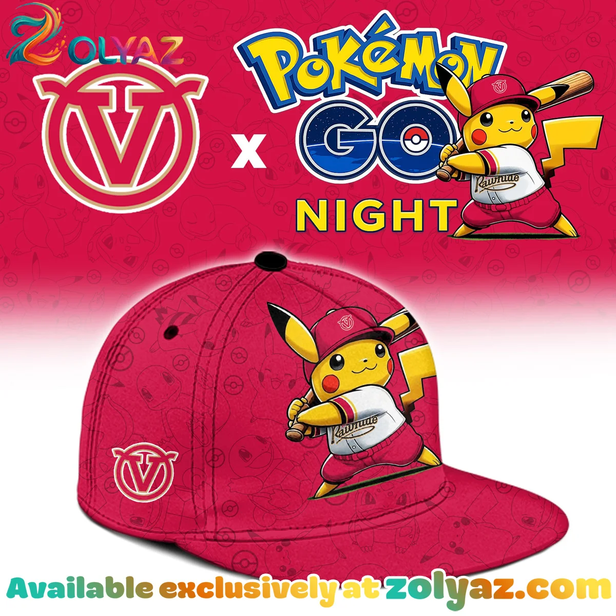 Visalia Rawhide Pokemon GO Night Jersey Visalia Rawhide Pokemon GO Night Jersey