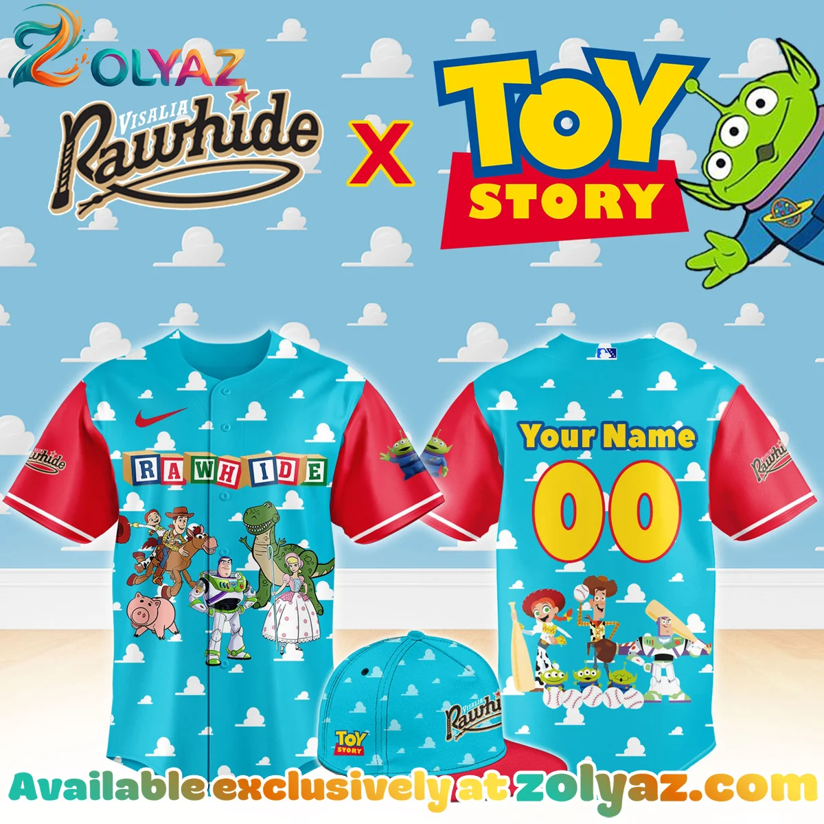 Visalia Rawhide x Toy Story Jersey
