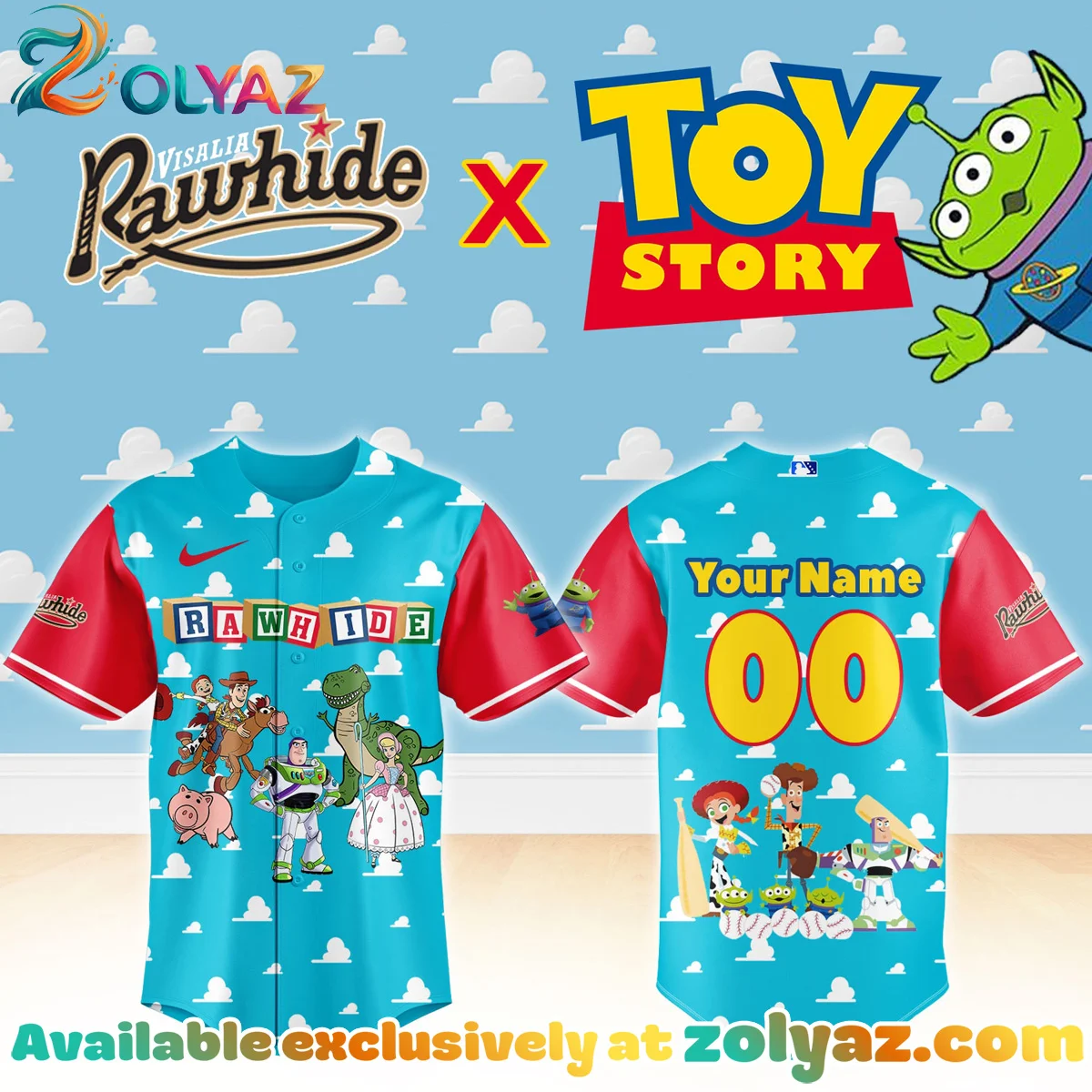 Visalia Rawhide x Toy Story Jersey Visalia Rawhide x Toy Story Jersey