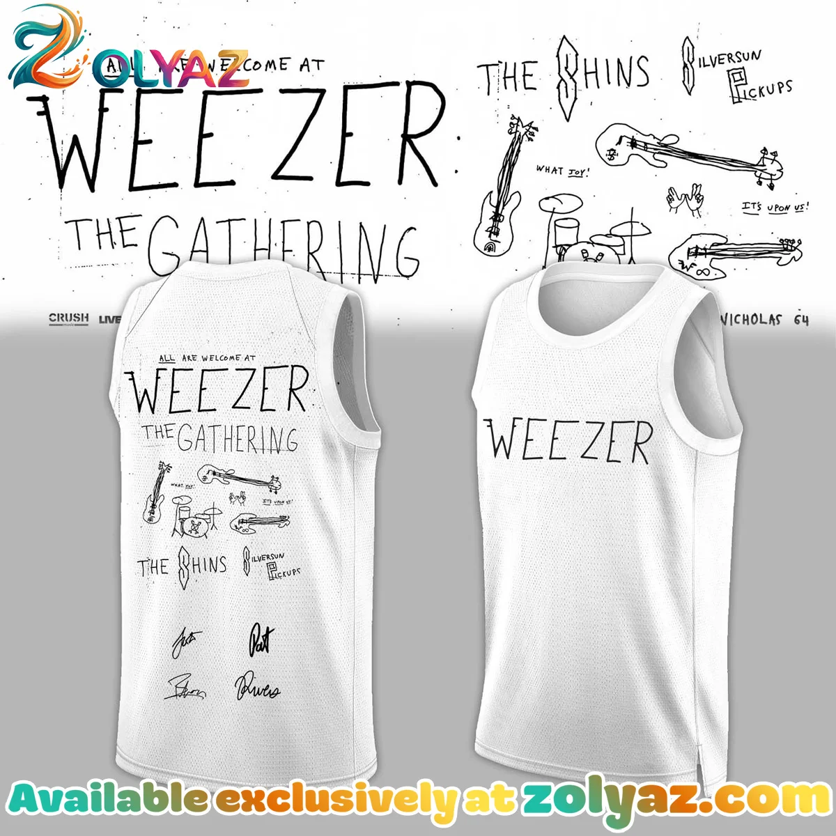 Weezer THE GATHERING WORLD WIDE Signature Jersey - Series 1