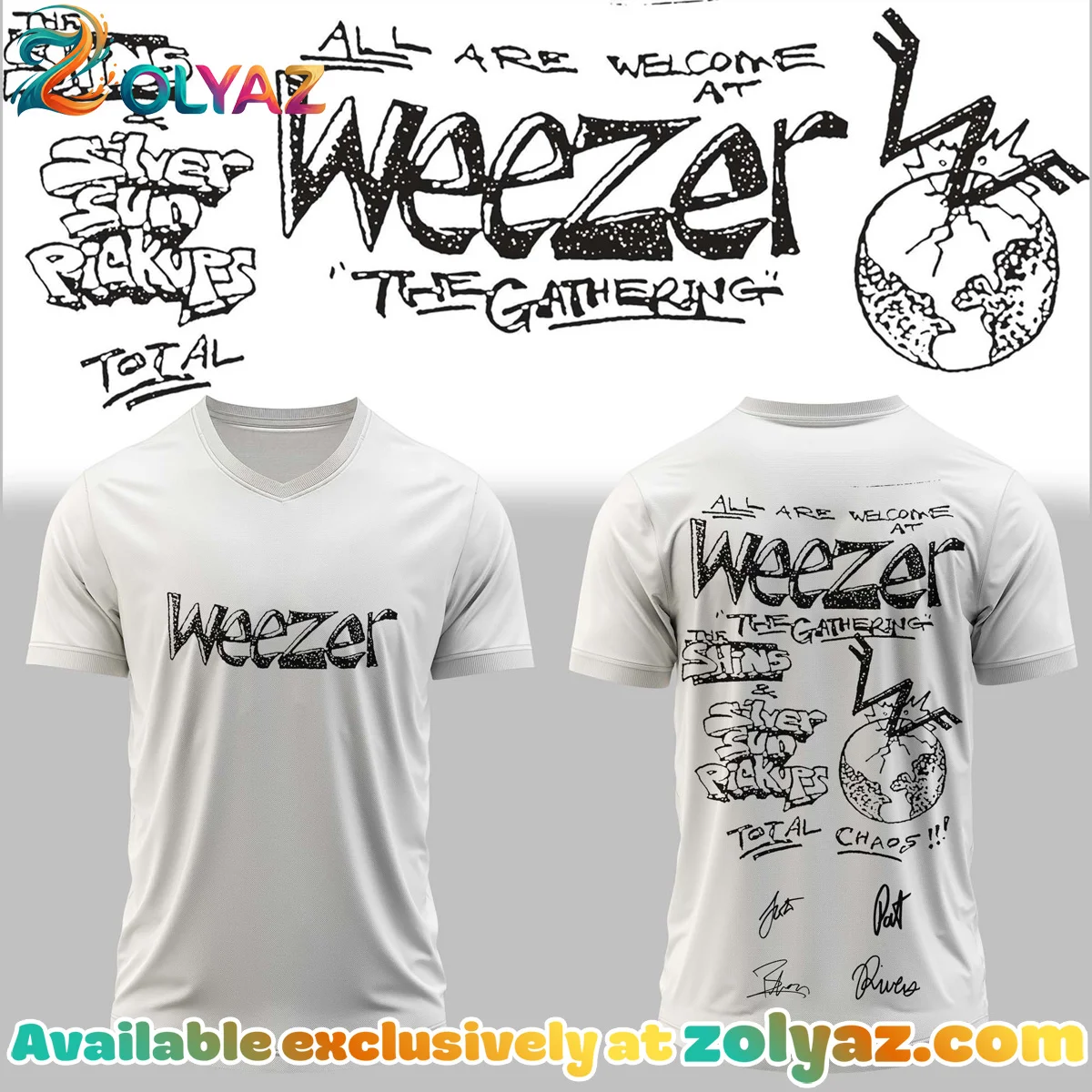 Weezer THE GATHERING WORLD WIDE Signature Jersey - Part 8