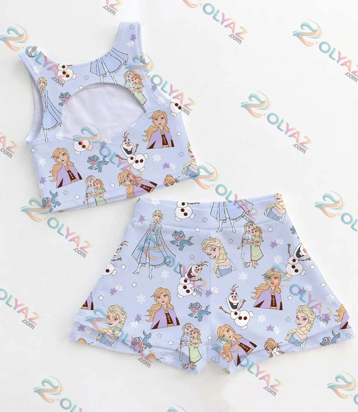 Frozen Princess Elsa Anna Activewear Set Frozen Princess Elsa Anna Activewear Set