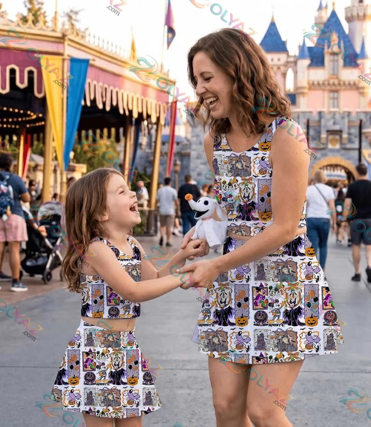 Halloween Mickey Minnie Donald Goofy Activewear Set Halloween Mickey Minnie Donald Goofy Activewear Set